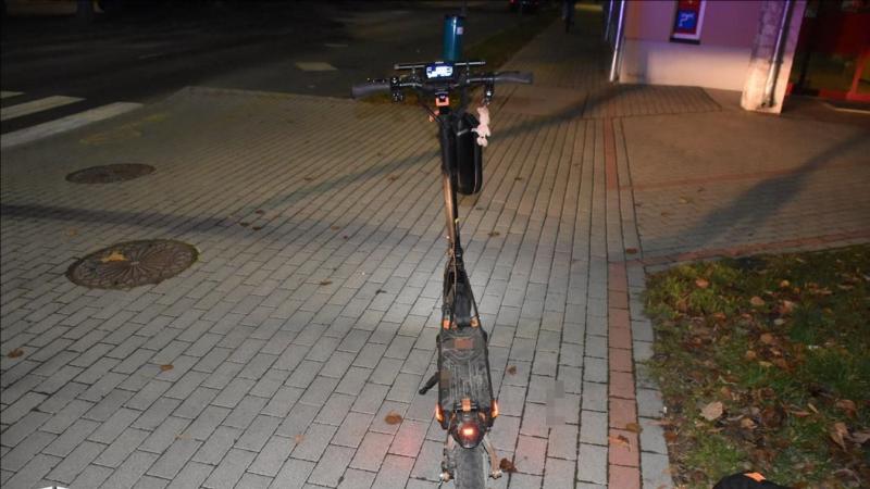 Ittasan irányította az elektromos rollert, ami sajnos balesethez vezetett.